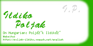 ildiko poljak business card